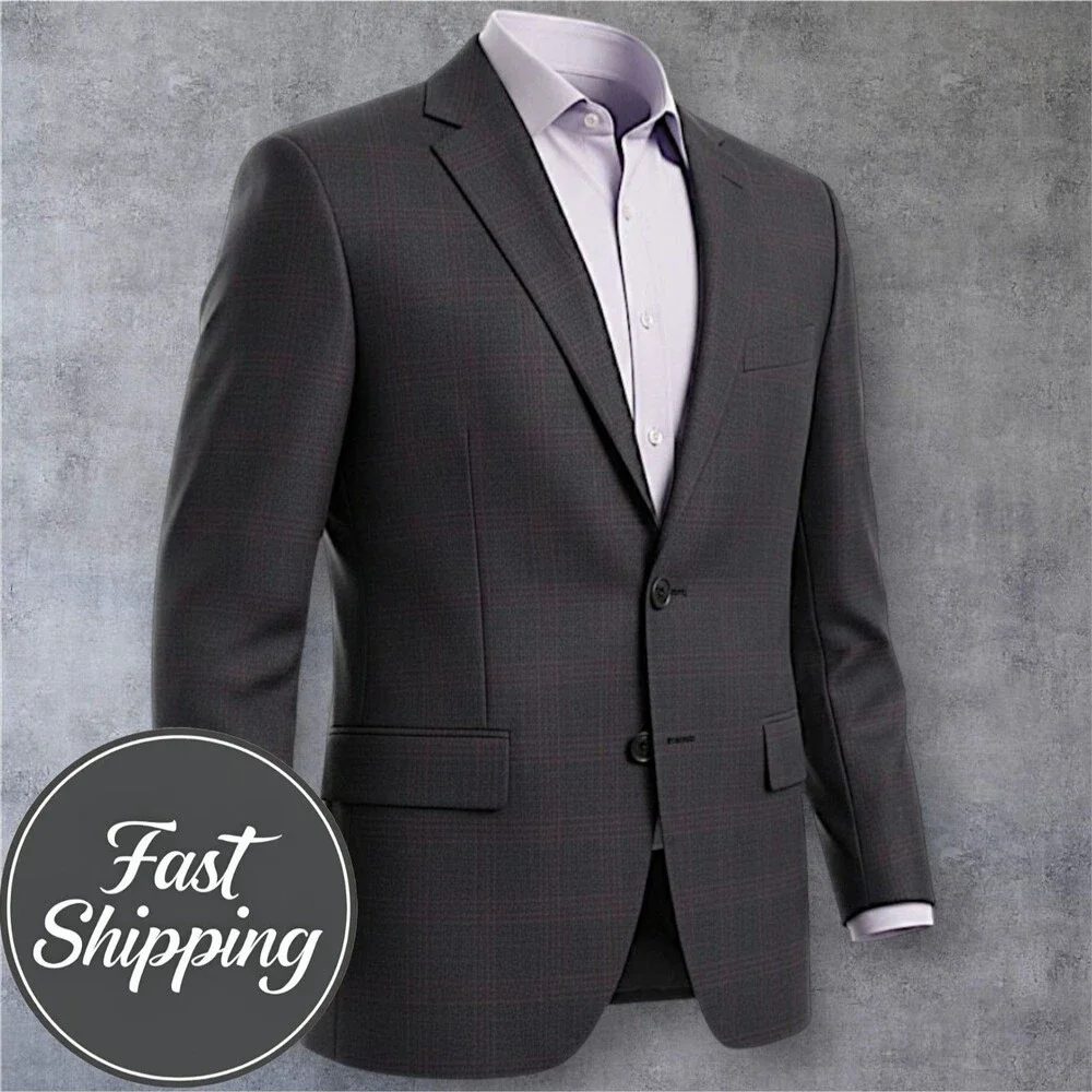 NWOT*KENNETH COLE Mens Blazer Sport Coat Two Button Jacket Suit 42S Unstuctured